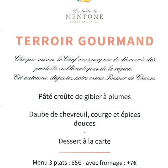 Menus - Domaine Mentone_Saint-Antonin-du-Var