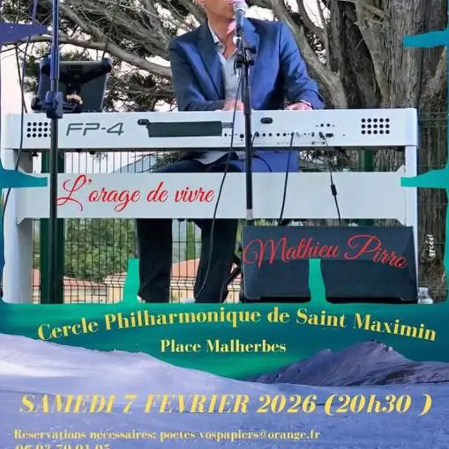 Concert : Mathieu Pirro - Chansons françaises_Saint-Maximin-la-Sainte-Baume