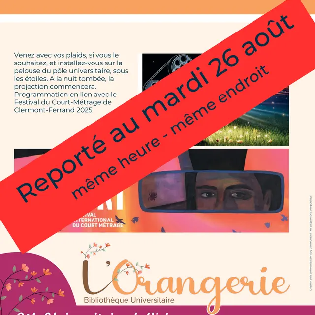 Nuit de l'Orangerie spéciale courts métrages_Vichy