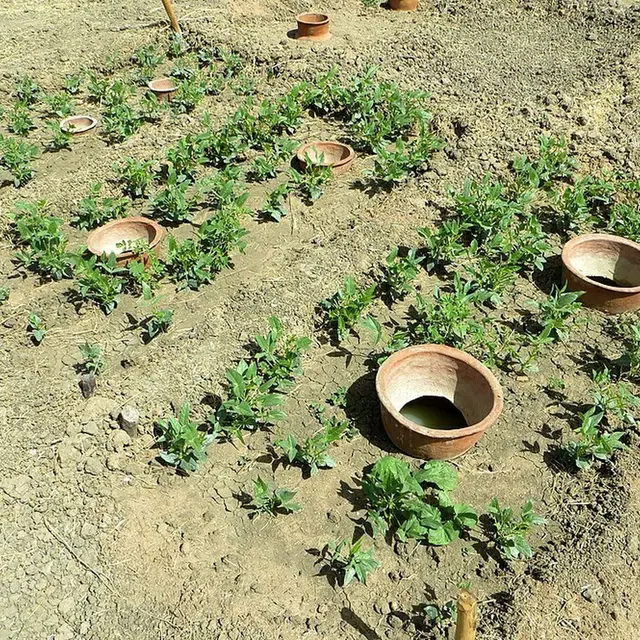 L’eau au jardin, fabrication d'une oya