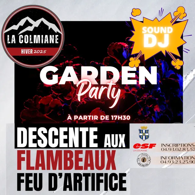 Garden Party , Descente aux Flambeaux et Feux d'Artifice_Valdeblore