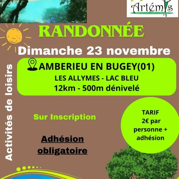Randonnée pédestre à Ambérieu en Bugey (01) avec Artémis_Saint-Maurice-de-Beynost