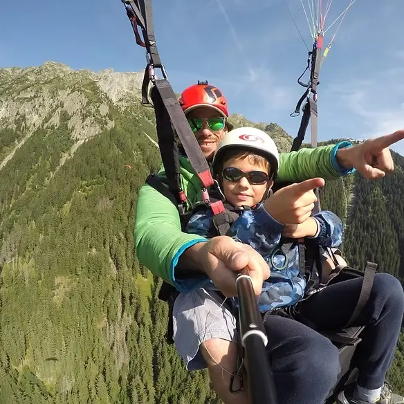 Baptême de parapente enfant_Passy