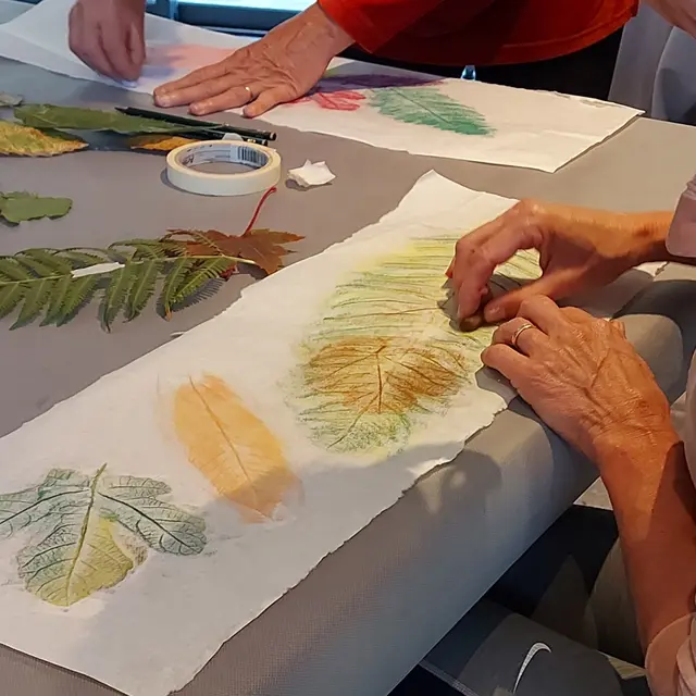 Atelier empreintes végétales Anduze