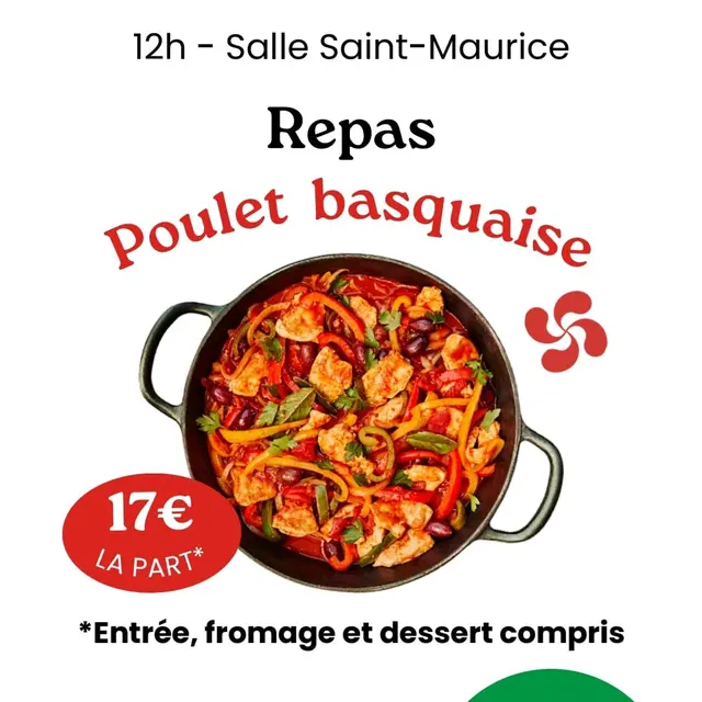 Repas - Poulet basquaise_Vollore-Ville