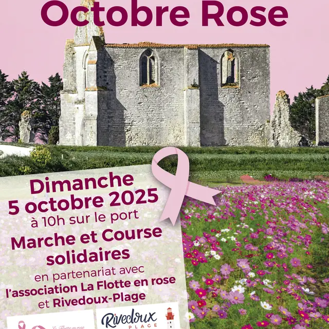 Octobre Rose : marche et course solidaires_La Flotte