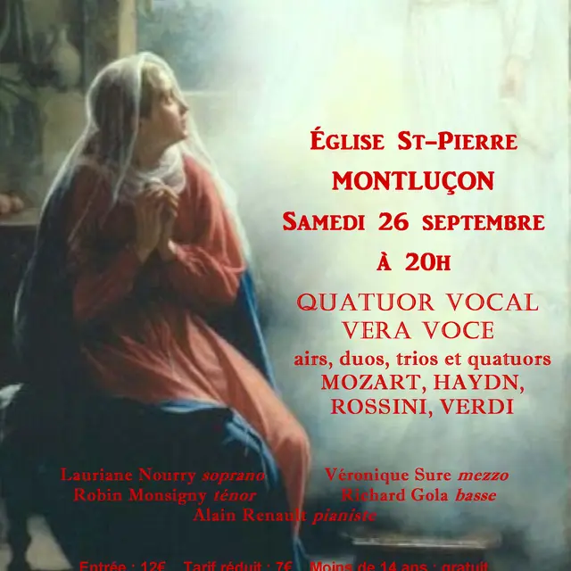 Concert : Quatuot vocal VERA VOCE_Montluçon