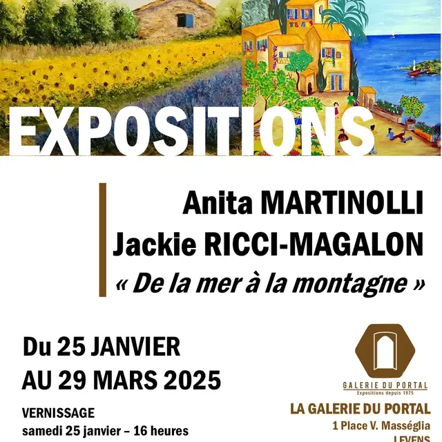 Exposition : Anita MARTINOLLI Jackie RICCI-MAGALON_Levens