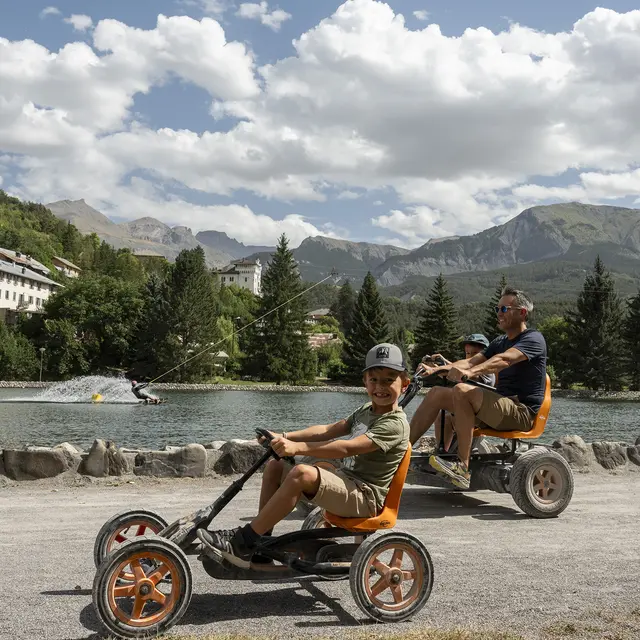 Ecokart - Kart à pédales au plan d'eau de Jausiers
