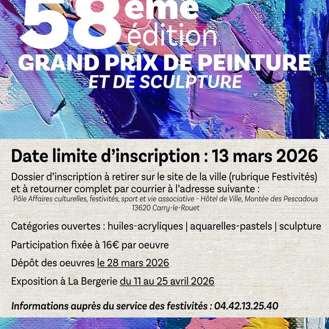 58ème Grand prix de peinture et de sculpture_Carry-le-Rouet
