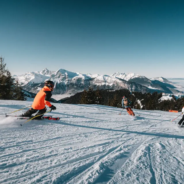 Skier au Grand Massif