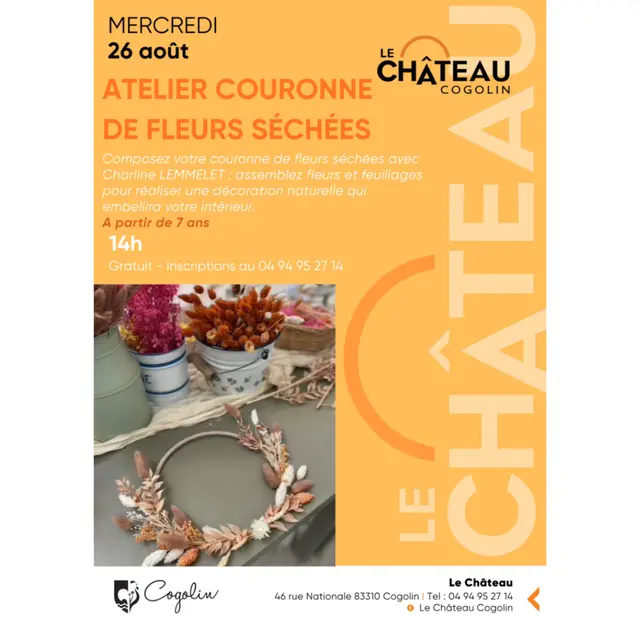 Atelier de couronnes séchées_Cogolin