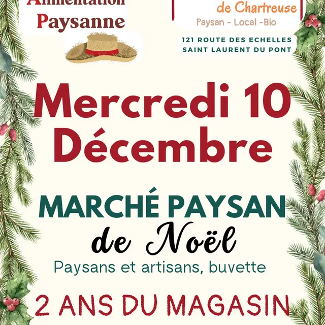 marché paysan de Noel