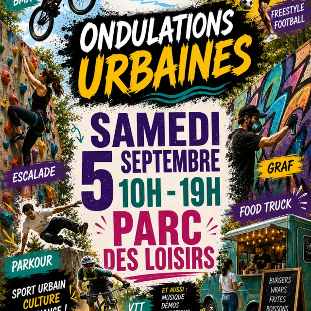 Affiche Ondulations urbaines 6ème édition