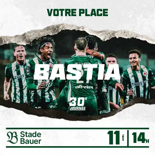 Football - Red Star / Bastia_Saint-Ouen