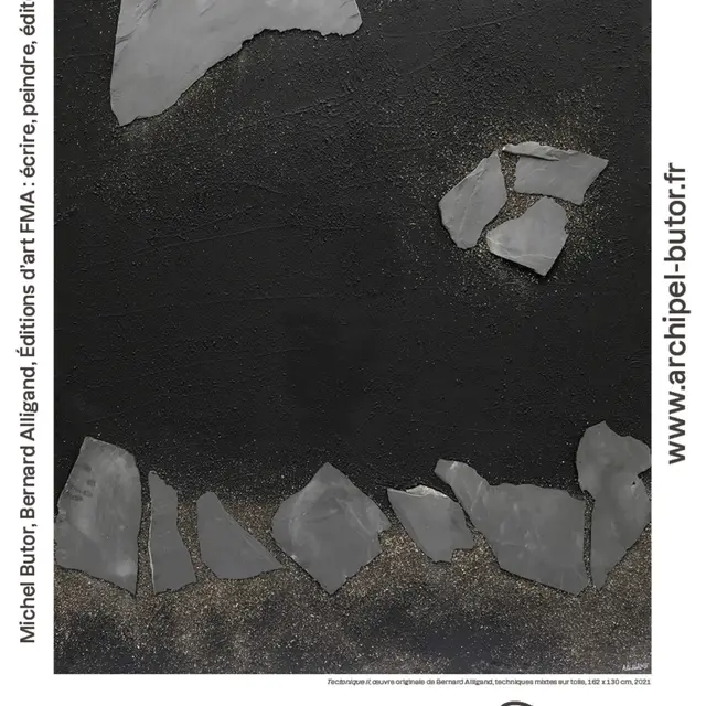 Affiche de l'exposition Bernard Alligand, Islande et livres d'artiste