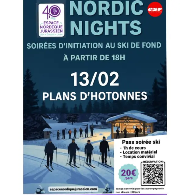 Nordic night aux Plans d'Hotonnes_Haut Valromey