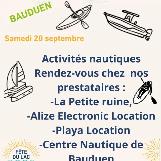 Activités nautiques de la Fête du lac_Bauduen