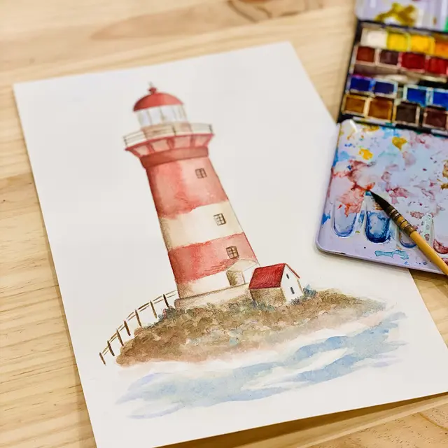 Aquarelle phare