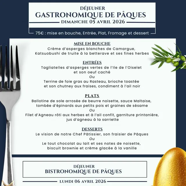 Déjeuner du dimanche de Pâques à l'Hostellerie du Château des Fines Roches_Châteauneuf-du-Pape