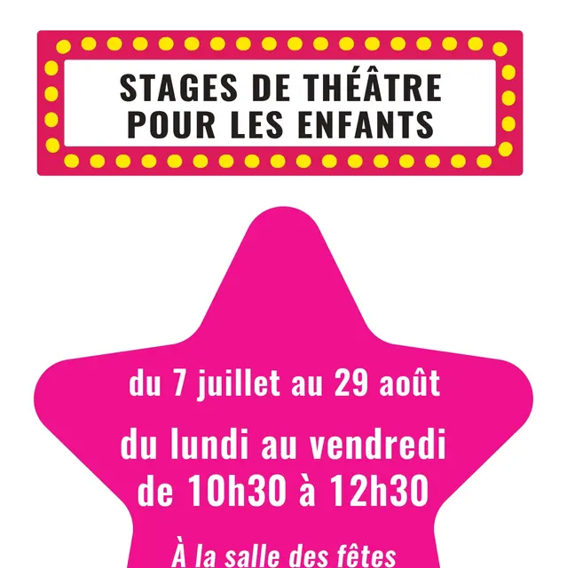 Stage de théâtre pour les enfants