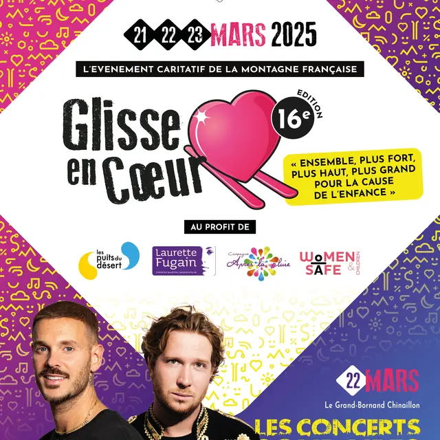 Glisse en Cœur : M. Pokora et DJ Bakermat en concerts solidaires