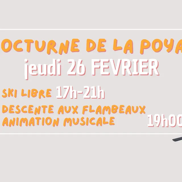 Les nocturnes de ski à la Poya_Vallorcine