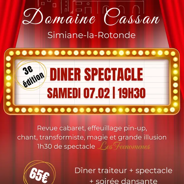 Soirée Dîner-spectacle au Domaine Cassan_Simiane-la-Rotonde