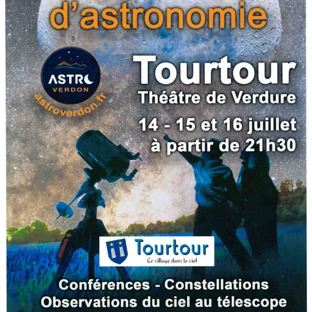 Soirées d'astronomie à Tourtour