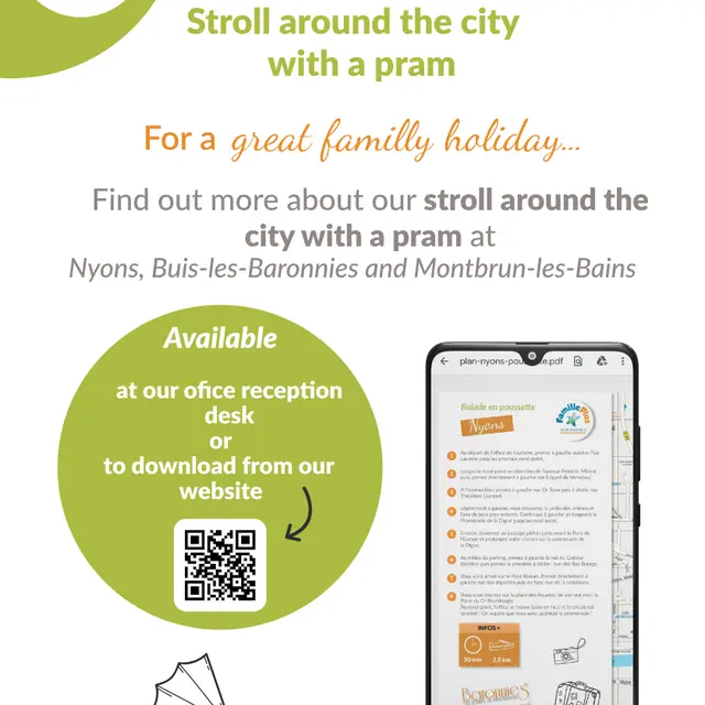 Balade en poussette à Nyons