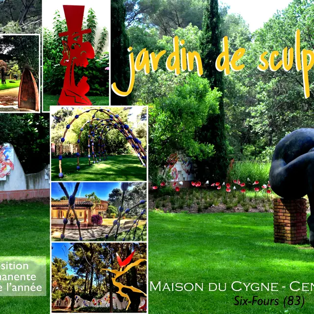 Exposition permanente jardin de sculptures maison du Cygne Six Fours