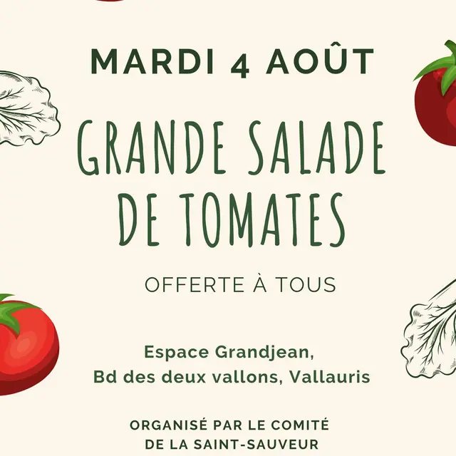 Grande salade de tomates_Vallauris Golfe - Juan