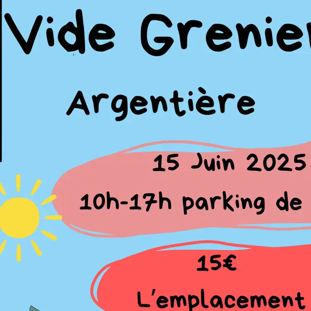Vide grenier APE la récré_Argentière