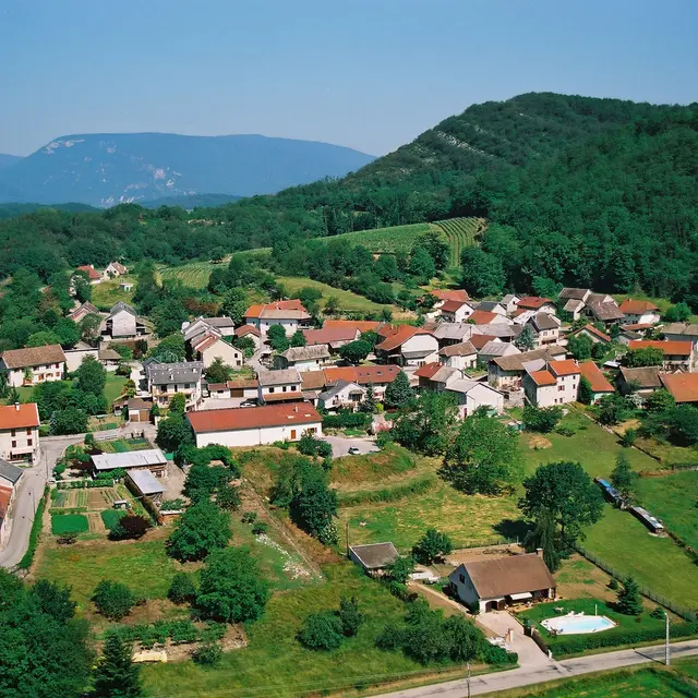 Vue aérienne Marignieu