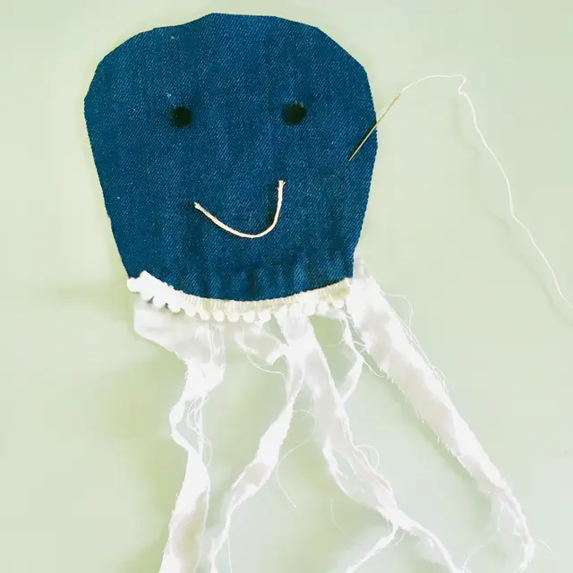 Méduse en tissu