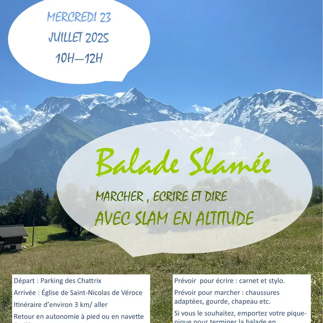 Balade slamée avec Slam en Altitude_Saint-Gervais-les-Bains