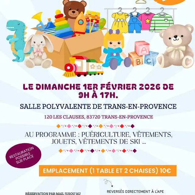 Bourse aux Jouets et Puériculture_Trans-en-Provence