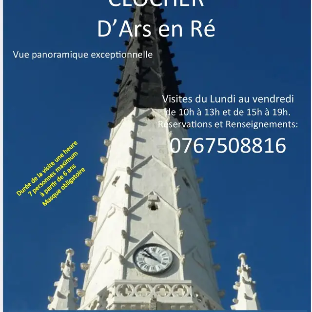 Affiche de la visite du clocher