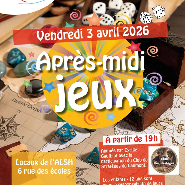 Affiche soirée jeux
