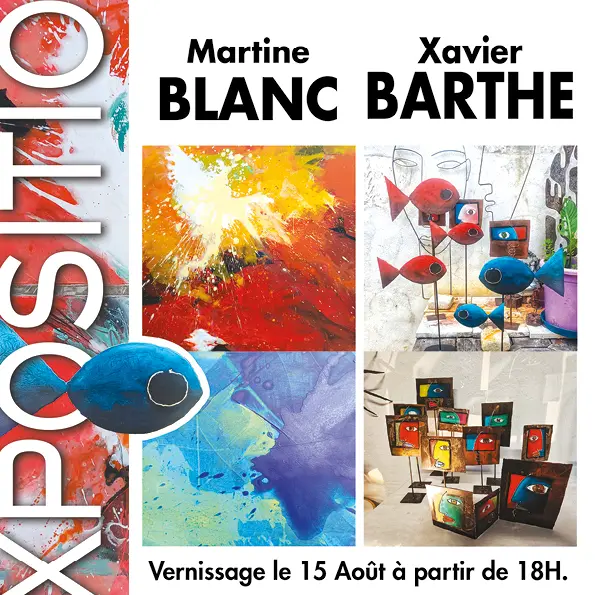 Exposition de Xavier Barthe et Martine Blanc_La Couarde-sur-Mer