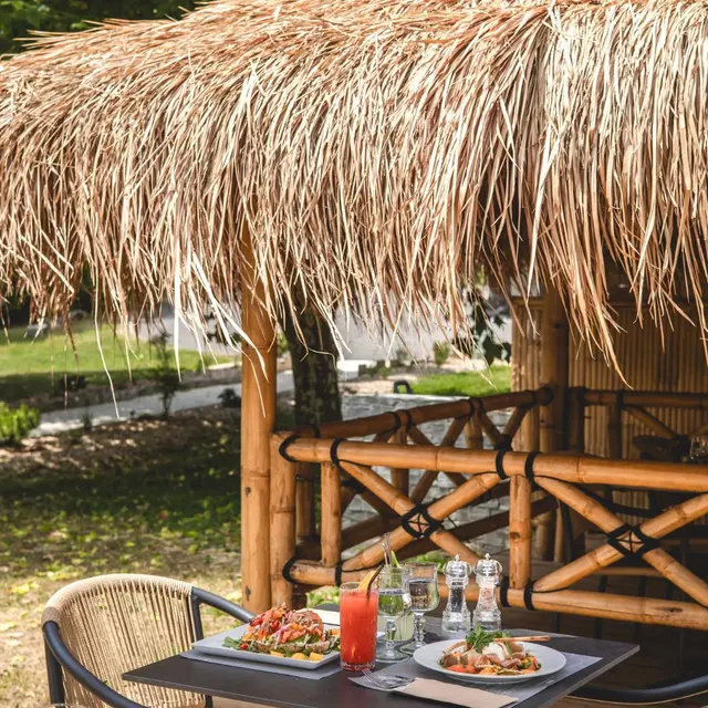 Le restaurant des Lodges à Saint-Alban-de-Montbel