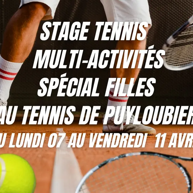 affiche stage semaine 7-11 avril