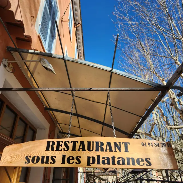Sous les platanes_Villecroze