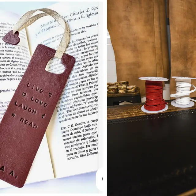 Atelier création d'un marque page en cuir_Thônes