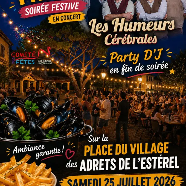 Soirée moules-frites_Les Adrets-de-l'Estérel