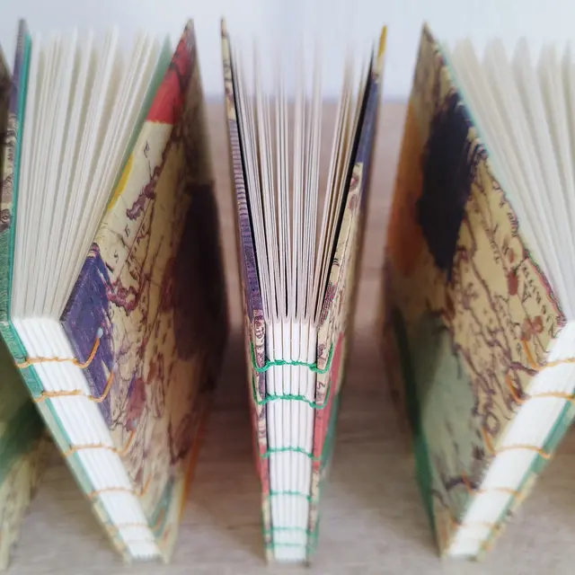 Atelier carnet cousu, carnet faits main_Anduze