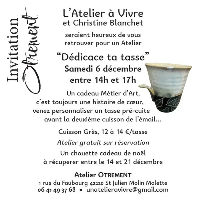 Séance Dédicace ta tasse_Saint-Julien-Molin-Molette