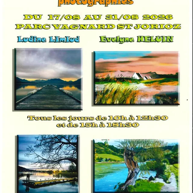 Exposition de peintures et de photographies d’Evelyne Heluin et de Ludine Limiud_Saint-Jorioz