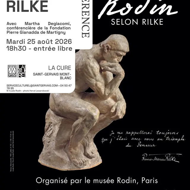 Conférence Rodin selon Rilke par Martha Degiacomi - Fondation Gianadda_Saint-Gervais-les-Bains