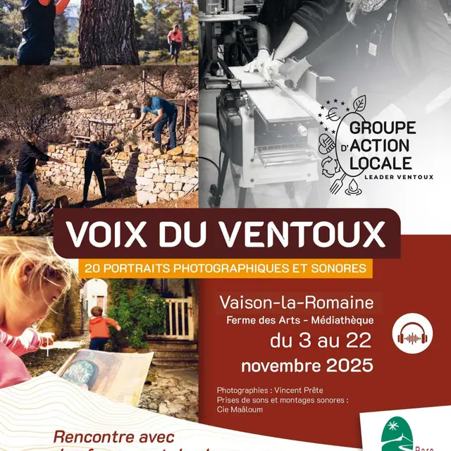 Exposition de portraits Voix du Ventoux à la Ferme des Arts_Vaison-la-Romaine